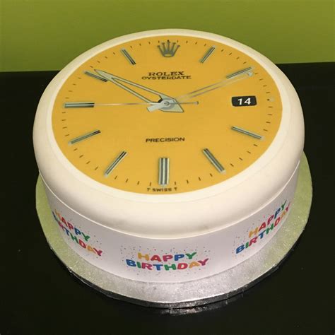 edible rolex watch face|Watch cake topper .